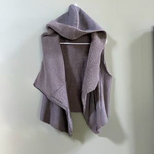 Helmut Lang Grey Shearling Vest